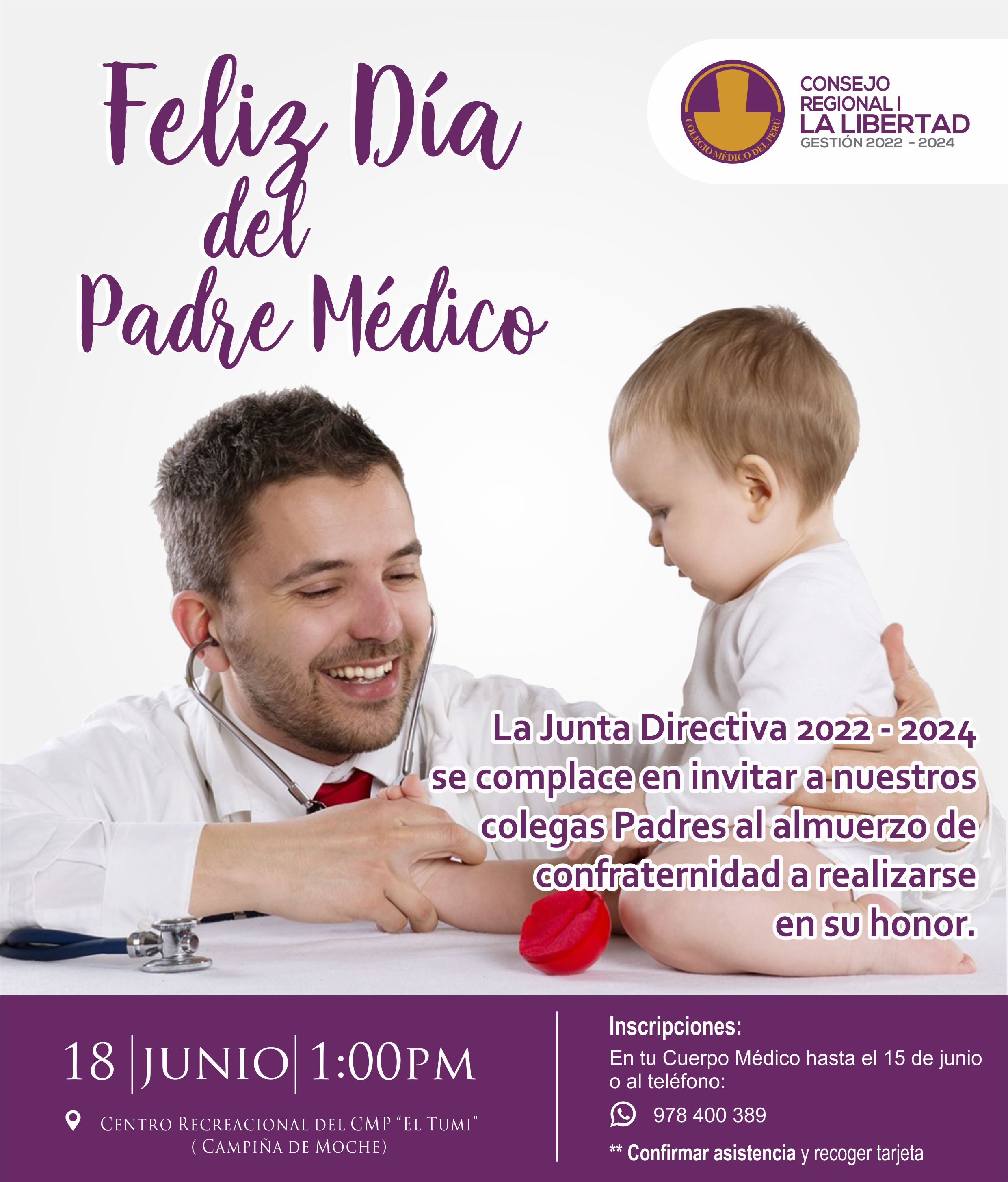 DIA DEL PADRE MÉDICO | Colegio Médico del Perú - Consejo Regional I La  Libertad